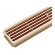 Badezimmerlüftung L.452mm B.92mm Ku. reinweiß Ecken schräg-1