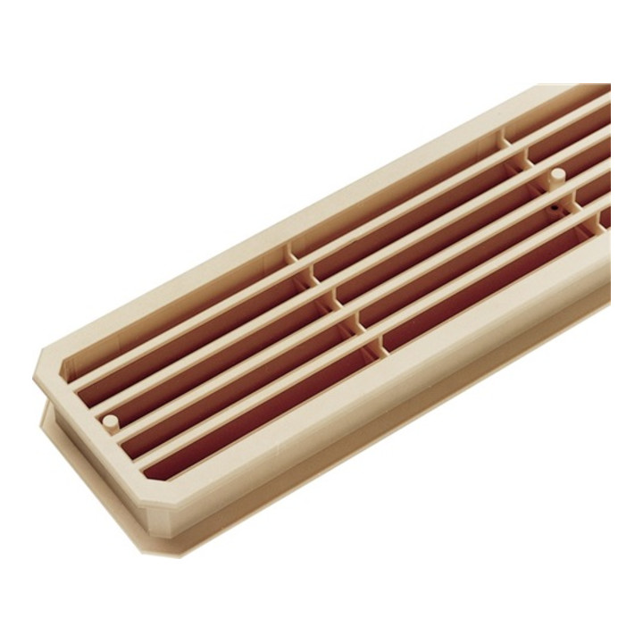 Badezimmerlüftung L.452mm B.92mm Ku. reinweiß Ecken schräg