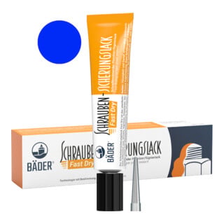 Bäder Schraubensicherungslack Fast Dry 20 ml Tube blau
