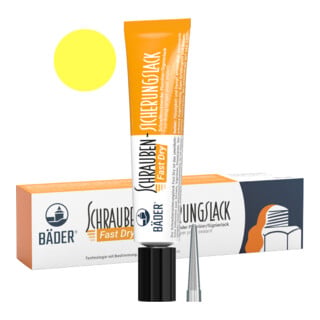 Bäder Schraubensicherungslack Fast Dry 20 ml Tube gelb