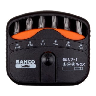 Bahco Bit-Set 65I/7-1 7tlg. PH PZ TX Edelstahl zinkphosphatiert