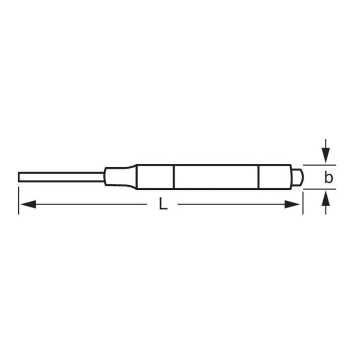 Bahco chasse-goupille avec douille 0,9 mm