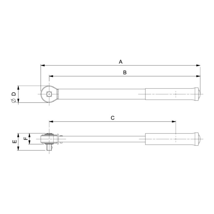 Bahco Clé dynamométrique 1/2" 34-340 Nm IZO-D