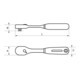 Bahco Cliquet réversible 1/2" 270 mm 32 dents SB