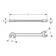 Bahco Doppelmaulschlüssel 13mm Liliput matt verchromt