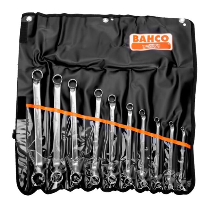 Bahco Doppelringschlüssel-Satz 10tlg. micro-matt verchromt