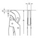 BAHCO Eckrohrzange 535mm 45° abgewinkelte Backen