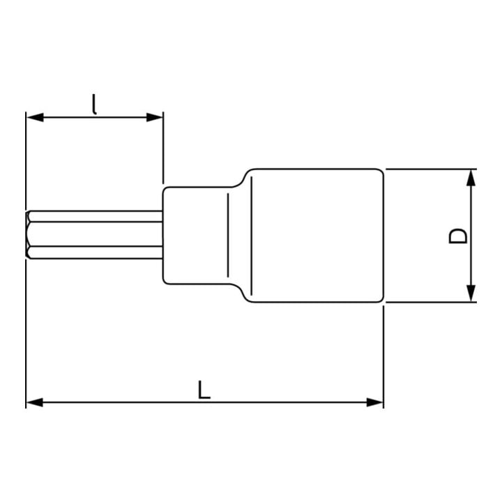 Bahco Embout de tournevis 1/2" 12 x 60 mm 6 pans SB