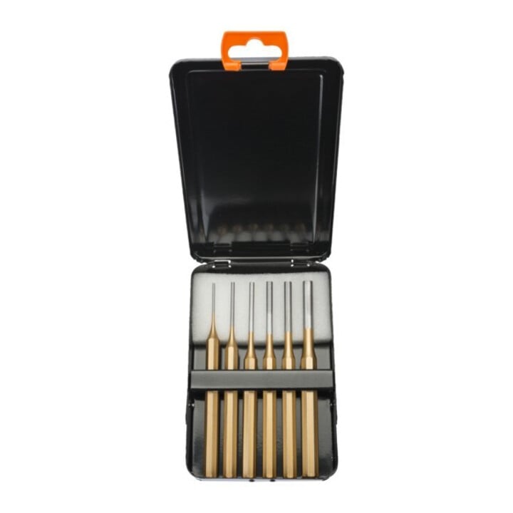Bahco Jeu de chasse-goupilles D6450C 6 pièces boîte métal anthracite