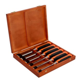 Bahco Jeu de ciseaux à bois 6 pièces, manche 2K, coffret en bois