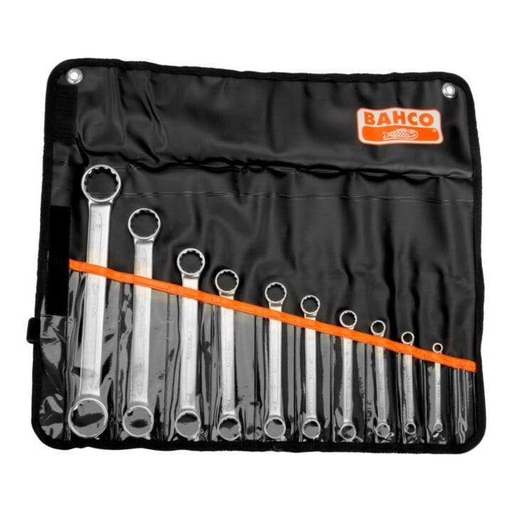 Bahco Jeu de clés à anneau double D837B 10 pièces 6-32 mm