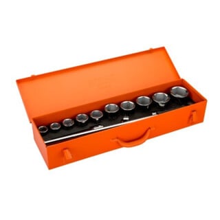 Bahco Jeu de clés à douille 3/4" Cliquet réversible 15 pièces 6 pans