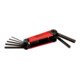 Bahco Jeu de tournevis d’angle pliable 7 pièces 2,5-10 mm