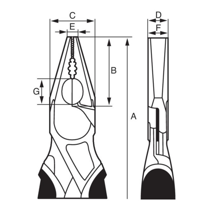 Bahco Kombizange Ergo 160mm