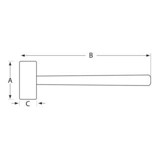 BAHCO Kunststoff-Hammer Superflex 325G 300mm Kopf 32x