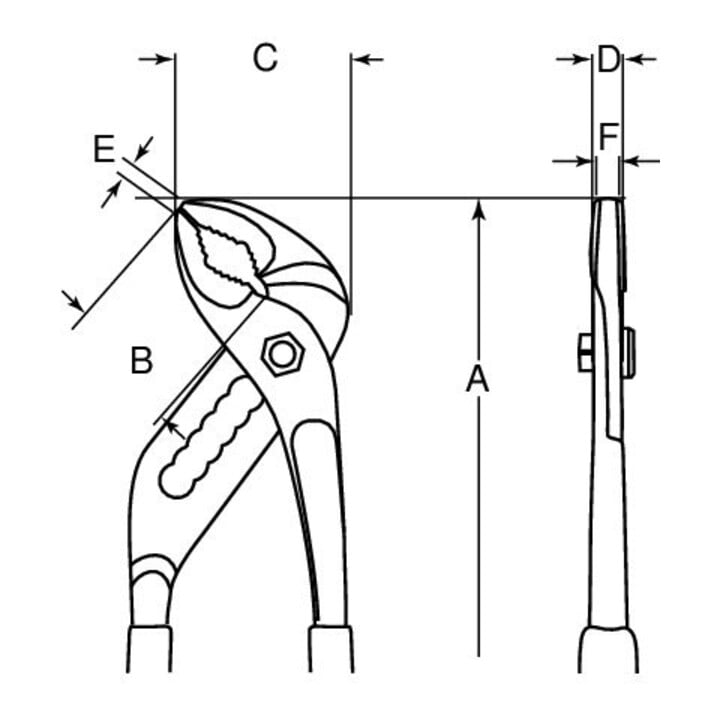 Bahco Pince multiprise 250 mm