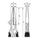 Bahco Pince plate ronde 200 mm brunie Industriepack