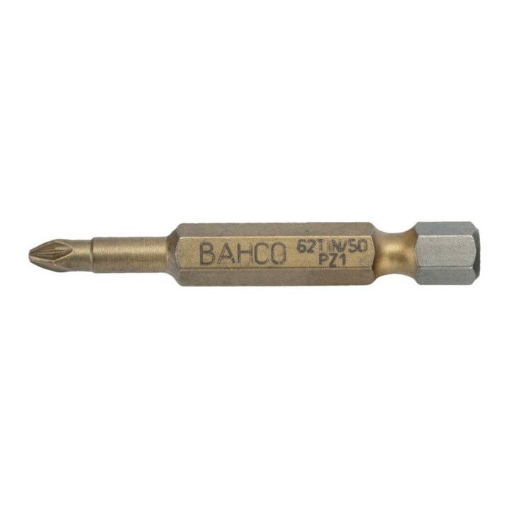 Bahco Set de 50 embouts 62TIN/50PZ 5 x PZ1x50 mm revêtement titane