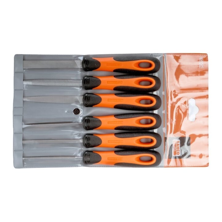 Bahco Set de limes 100 mm Hieb3 6 pièces ergo