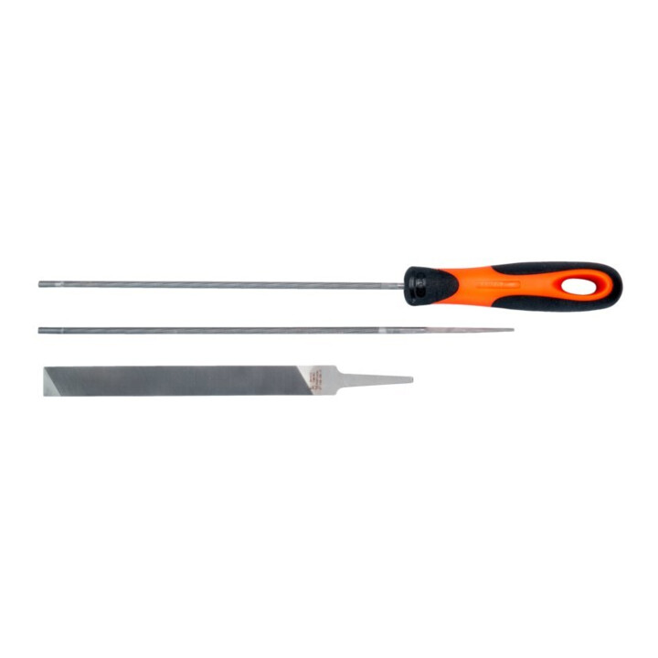 Bahco Set de limes pour chaîne de tronçonneuse 200x4 mm ergo