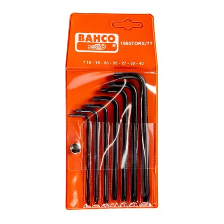 Bahco Set de tournevis d’angle 7 pièces T10 à T40 long