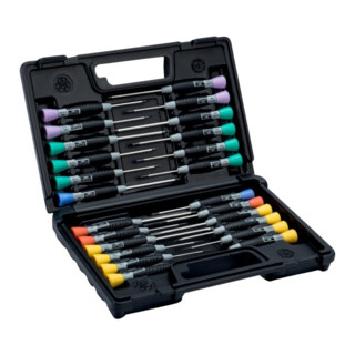 Bahco Set de tournevis de précision 24 pièces PH PZ TX Hex fente