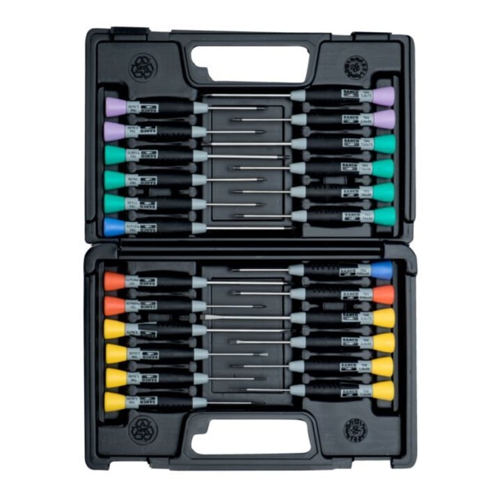 Bahco Set de tournevis de précision 24 pièces PH PZ TX Hex fente