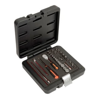 Bahco Steckschlüsselsatz 1/4" Hebelknarre 29tlg. 6kt.
