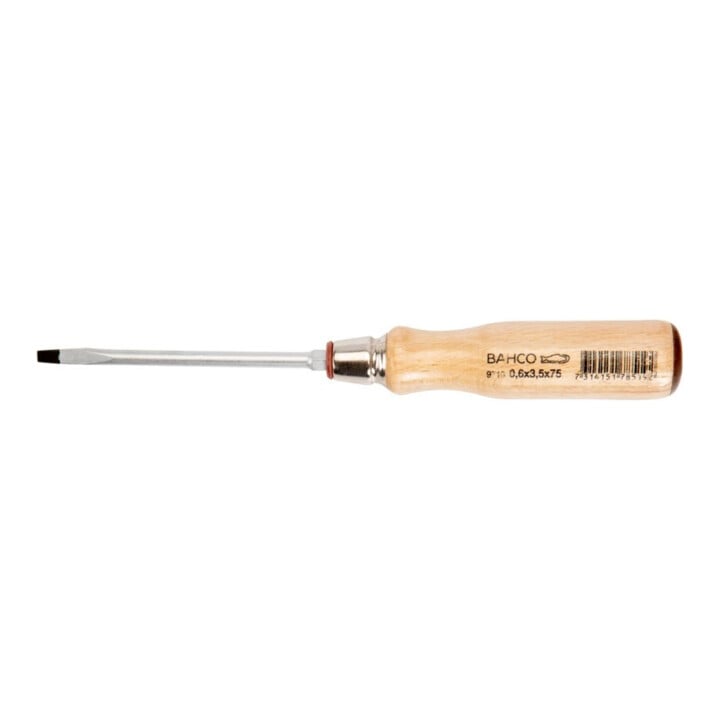 Bahco Tournevis manche en bois 6,5 x 1,2 x 125 mm