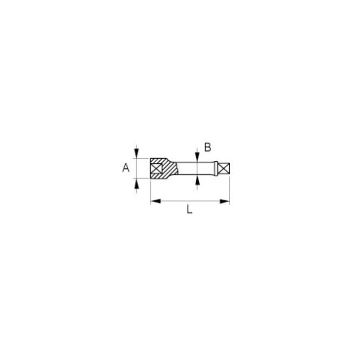 Bahco Verlängerung 3/8" 250mm poliert SB