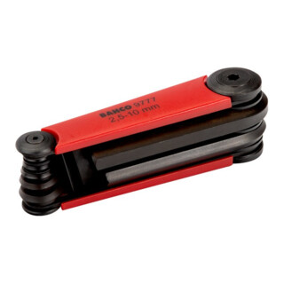 Bahco Winkelschraubendreher-Satz Handklapphalter 7-teilig 2,5-10mm