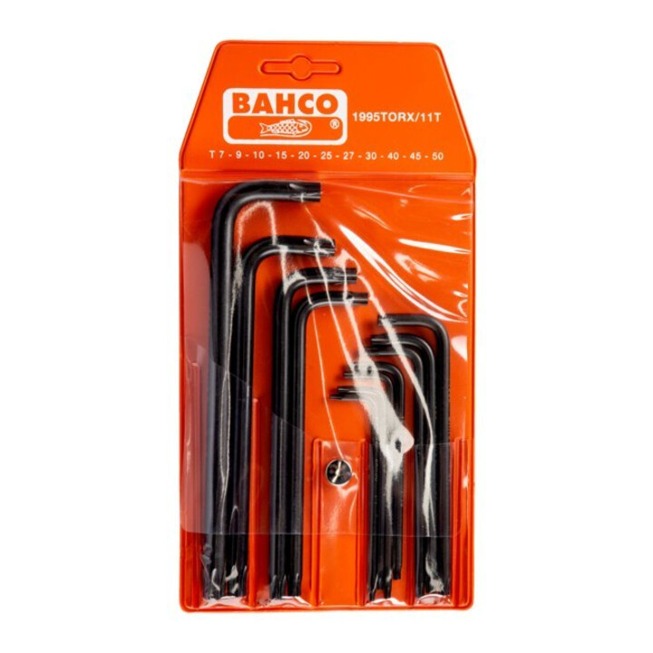 Bahco Winkelschraubendrehersatz 11tlg. T7 bis T50 lang