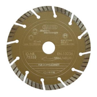 Baier Maschinenfabrik Diamantscheibe D=150mm gold II 75333