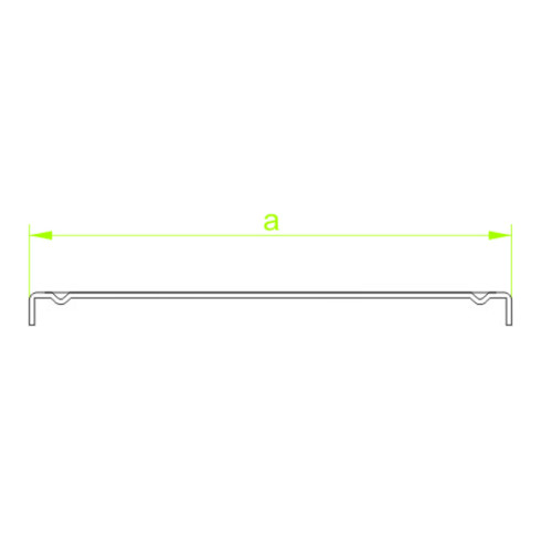Baks Deckel für Kabelrinne Winkel 45° Blechstärke 1mm