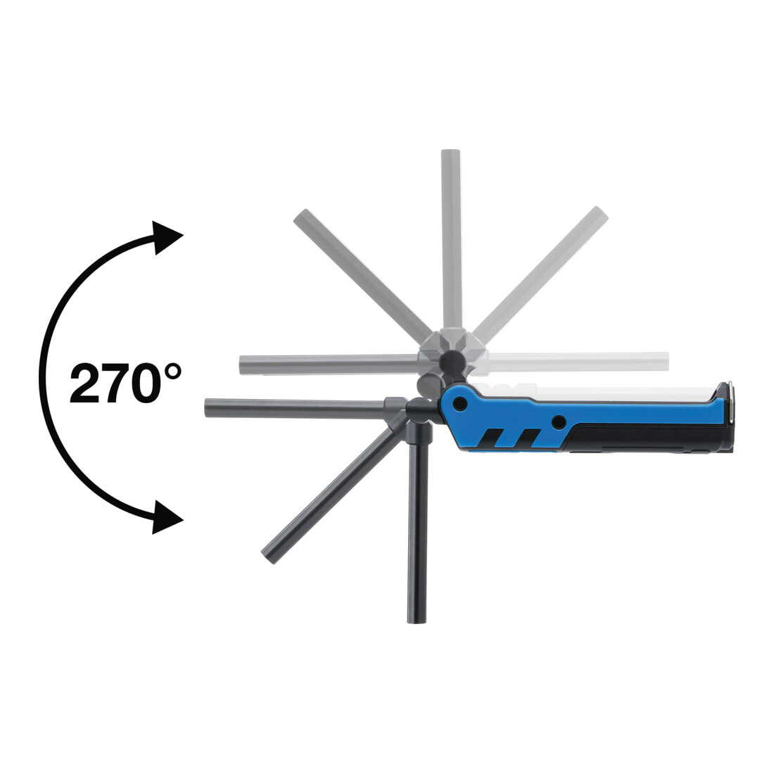 Baladeuse pliable à accu COB-LED 5 W BGS