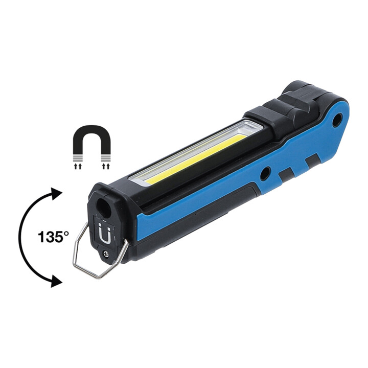 Baladeuse pliable à accu COB-LED 5 W BGS