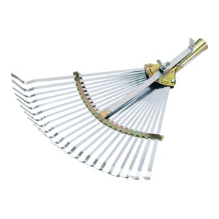 Balai à feuilles professionnel l. de travail 320 - 480 mm galvanisé sans manche