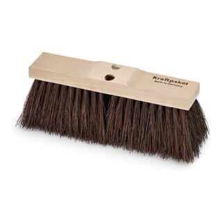 Balai cantonnier grande performance Piassava ac 2 trous manche, monture bois L.4