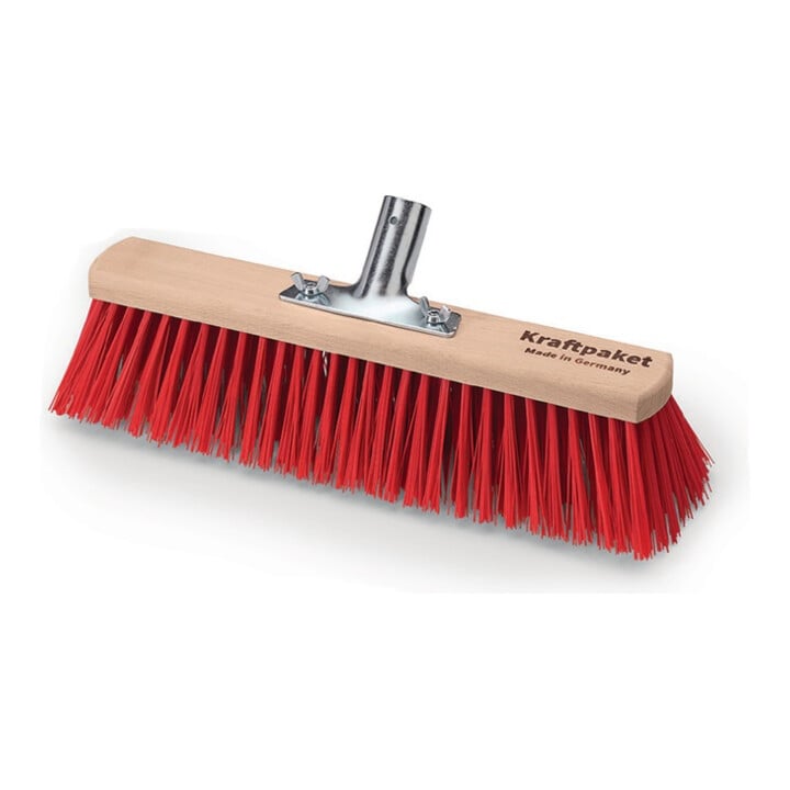 Balai grande performance Elaston ac porte-manche métal.bois plat L.400 mm Kraftp