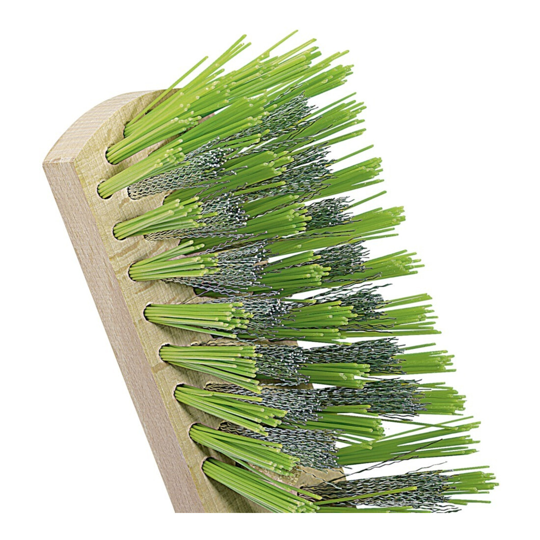 Balai Prestige Elaston/fil d'acier ac porte-manche plast.bois plat L.290 mm
