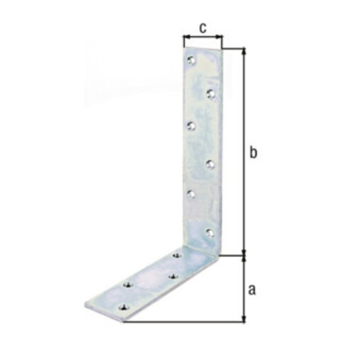 Balkenwinkel 160x240x50mm Stahl roh galv. gelb verz. GAH