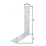 Balkenwinkel 160x240x50mm Stahl roh galv. gelb verz. GAH-4