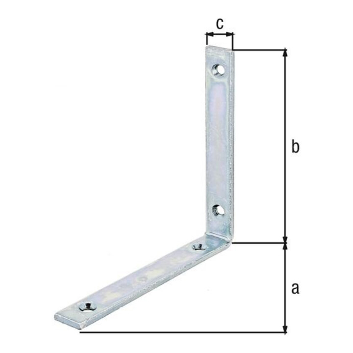 Balkenwinkel L140x140 mmmm B.20mm schmal STA roh