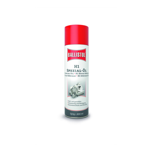 BALLISTOL H1 Spray d'huile spéciale, 400ml, enregistré NSF n°143097