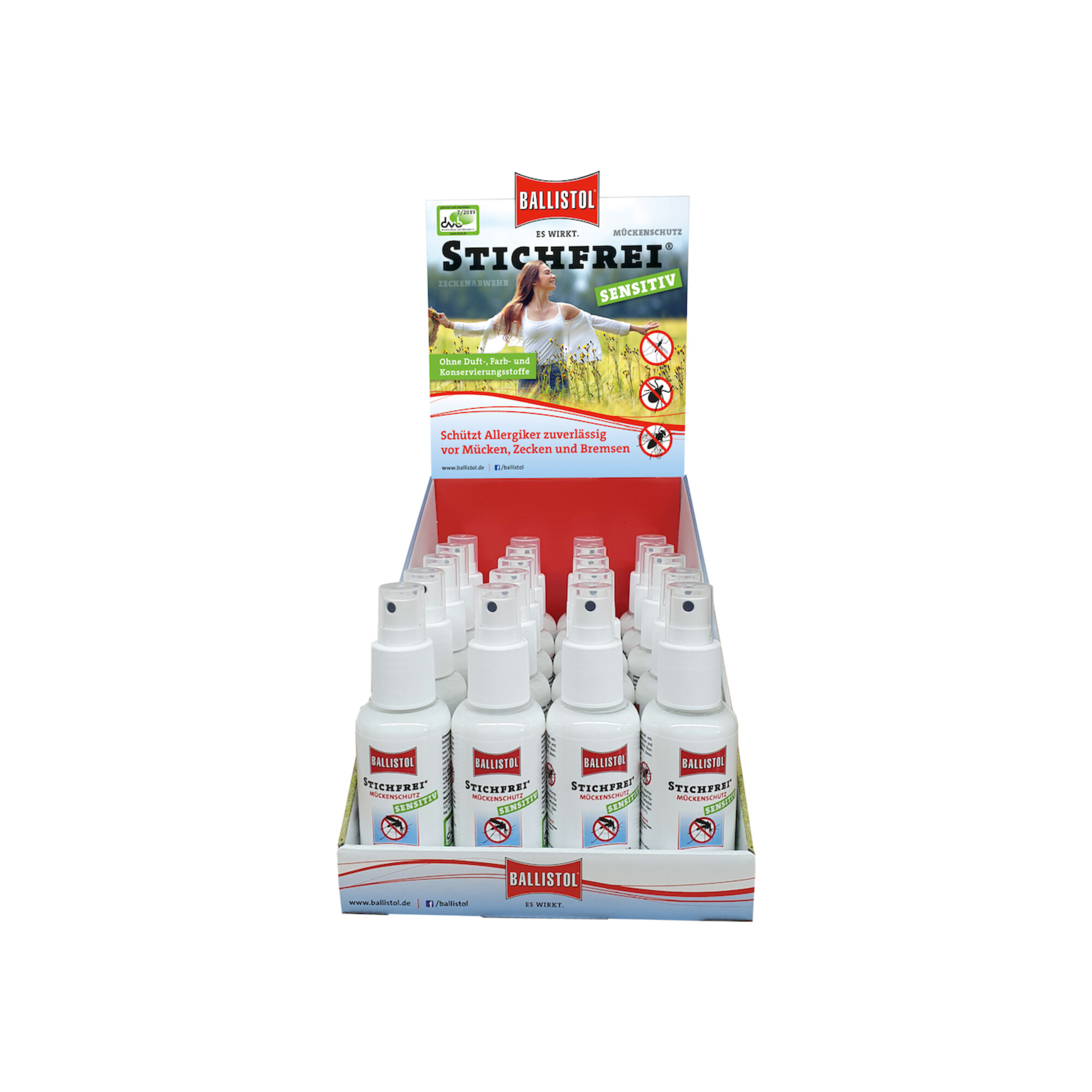 BALLISTOL Stichfrei Sensitiv Display 20xPump-Spray a 100ml