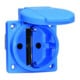 BALS Schutzkontakt Anbausteckdose 16A IP44 blau 71094