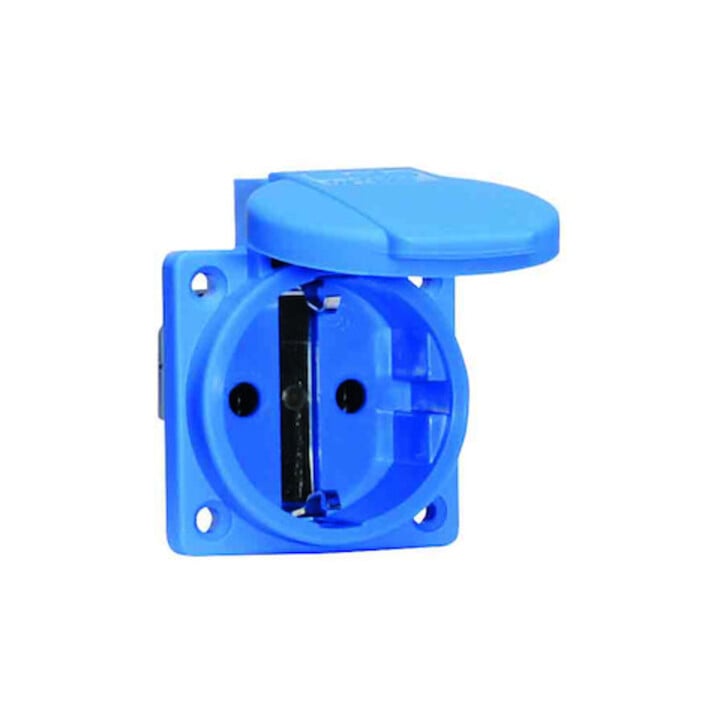 BALS Schutzkontakt Anbausteckdose 16A IP44 blau 71094