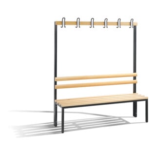 Banc d'armoire C+P Basic, H1650xL1500xP403mm Cadre de couleur noir-gris