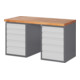 STIER Banco da lavoro Premium con 10 cassetti largh.xprof.xalt. 1500x700x890 mm-1