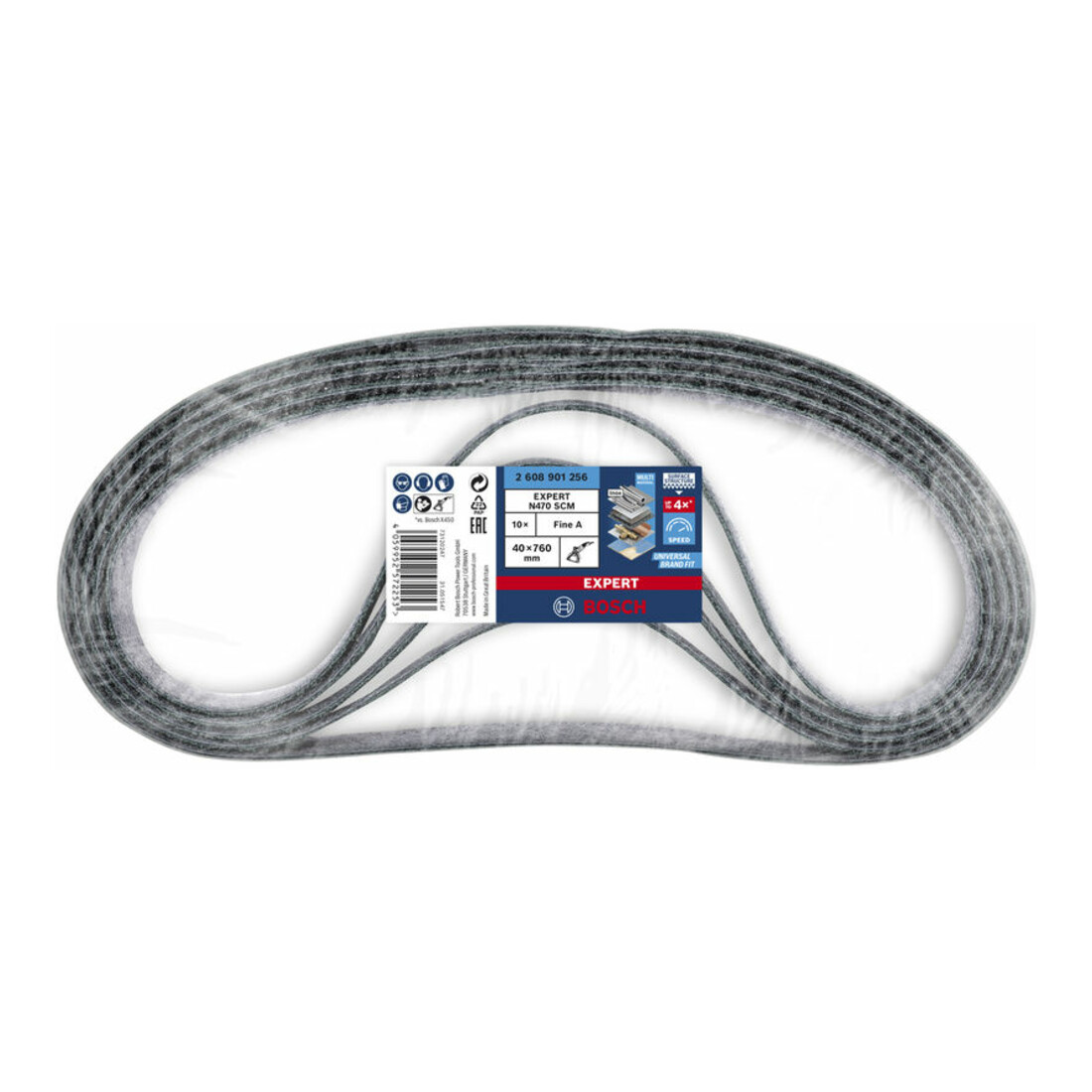 Bande abrasive Bosch Expert N470, 40 x 760 mm, fin